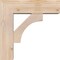 Ekena Millwork Westlake Block Smooth Bracket w/ Offset Brace, Douglas Fir, 5 1/2"W x 16"D x 16"H BKT0604X16X16WTL05SDF - alternate 2